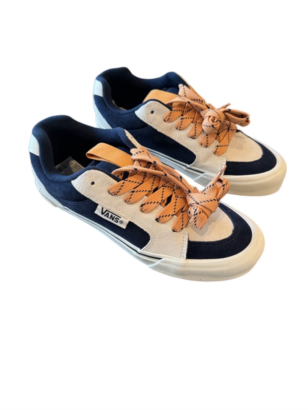 Vans Knu Skool Dress Blues Marshmallow Chunky Skate Sneakers Size 9 NWOT